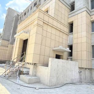 郑州 黄金麻干挂，工地实拍