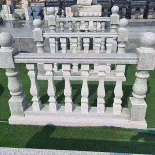 郑州 别墅石材栏杆特写