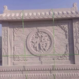 郑州 芝麻白花岗岩屏风，照壁，影壁