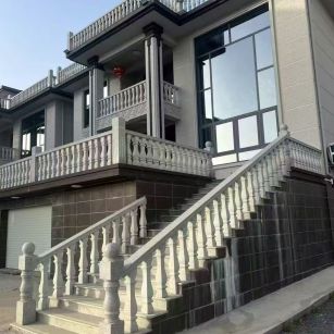 郑州 芝麻白别墅阳台栏杆，楼梯栏杆