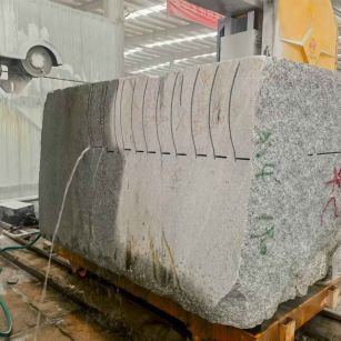 郑州 602，大花芙蓉白，绳锯加工弧形路沿石