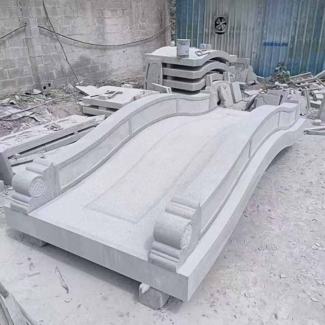 郑州 芝麻灰花岗岩园林景观 小石桥