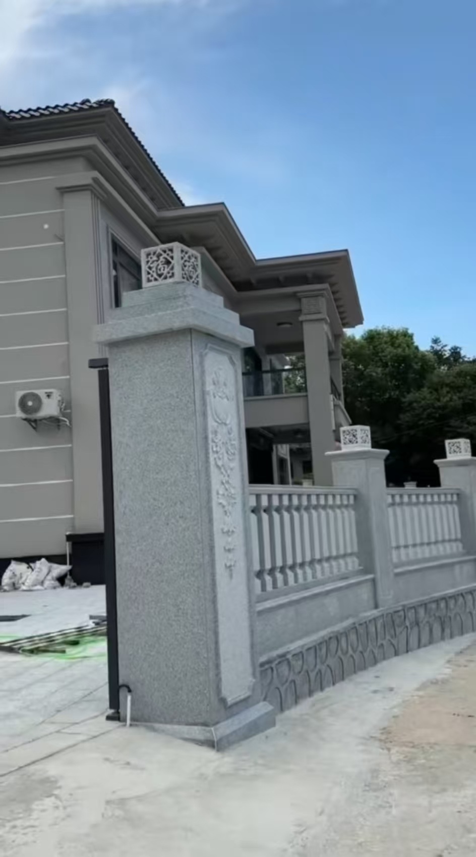 郑州 芝麻白别墅围墙栏杆，私人订制
