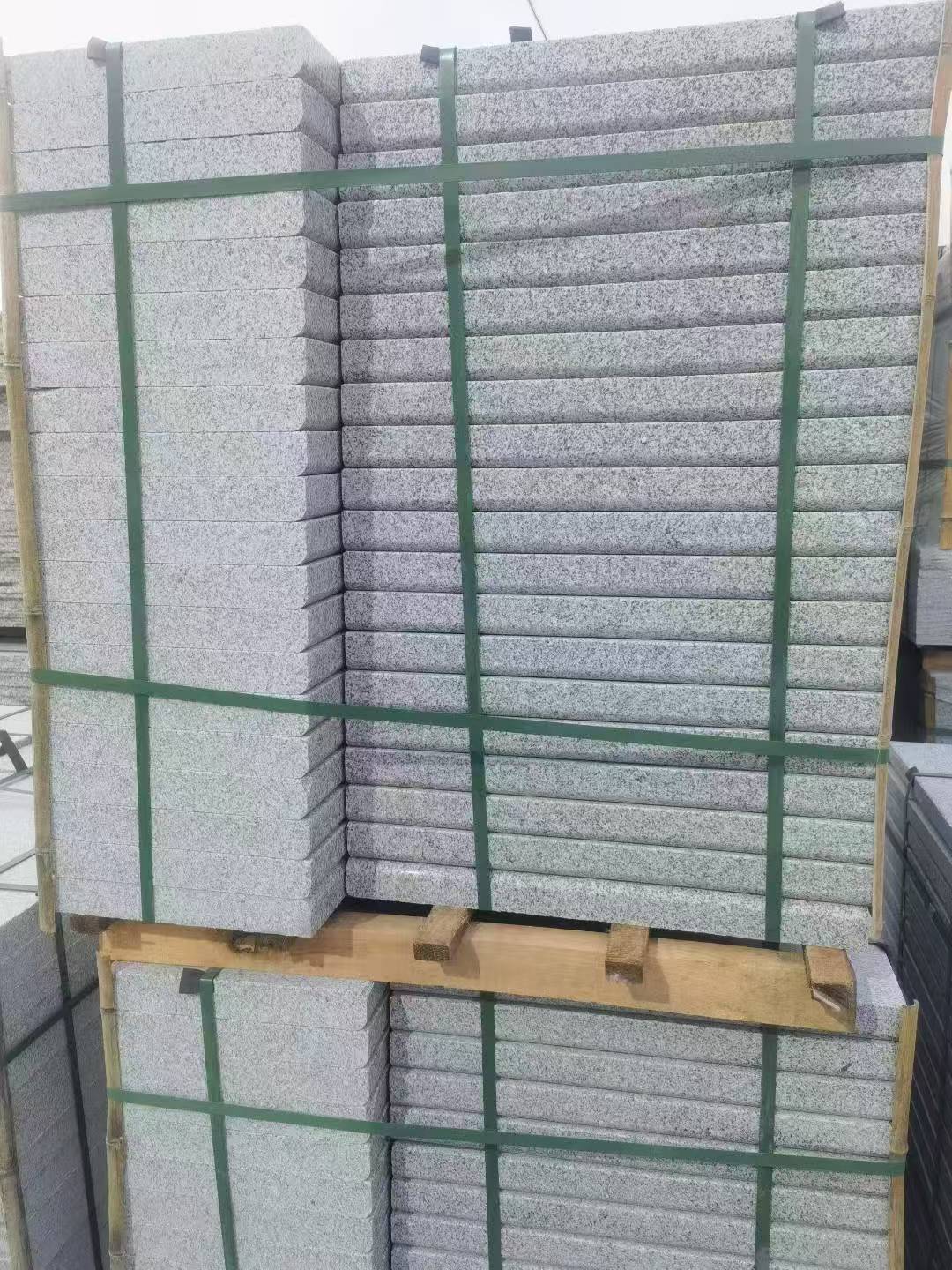 郑州 5公分芝麻白，倒斜角，室外楼梯踏步