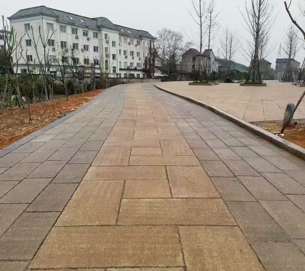 郑州仿古石铺装效果