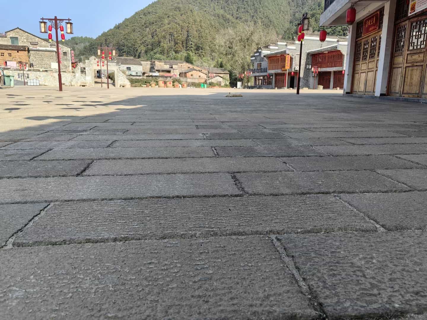 郑州仿古石铺装效果
