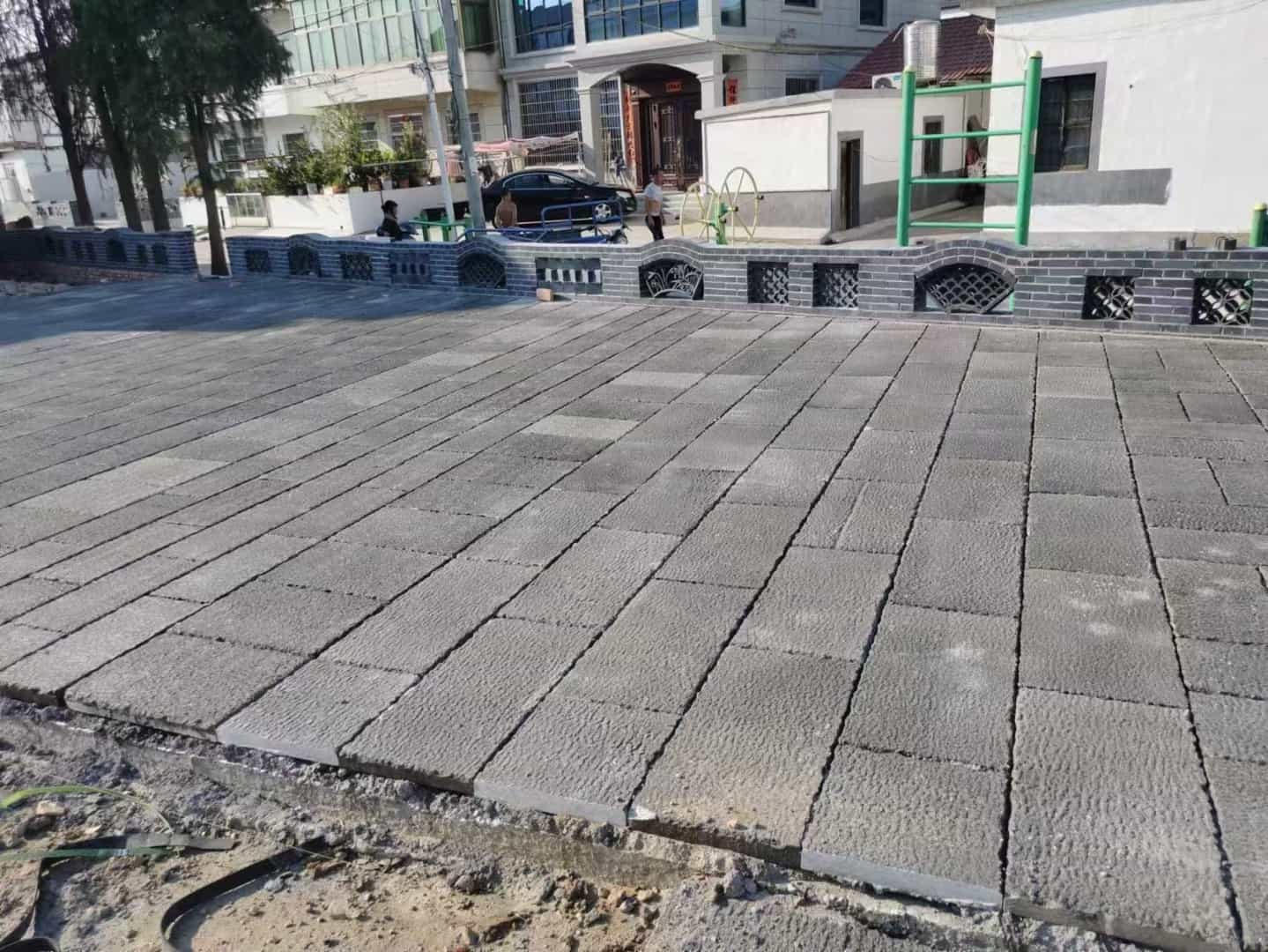 郑州仿古石铺装效果