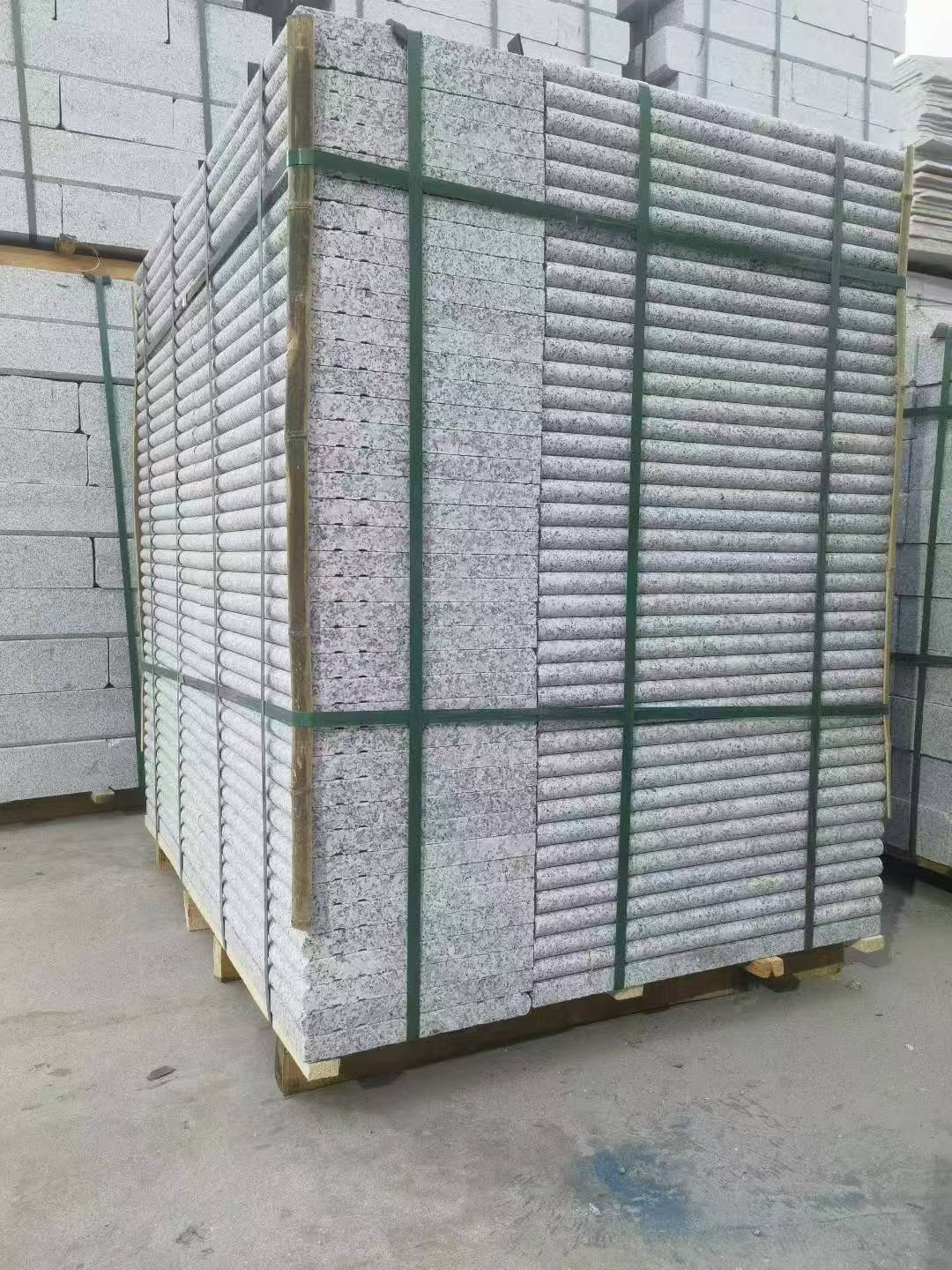 郑州 芙蓉白3公分厚磨圆边、拉槽，楼梯踏步