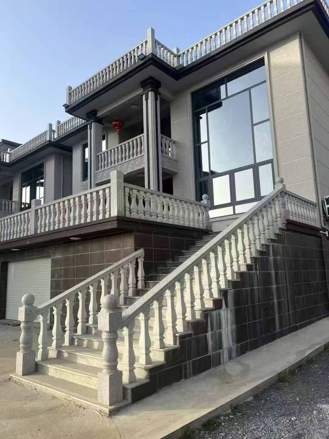 郑州 芝麻白别墅阳台栏杆，楼梯栏杆