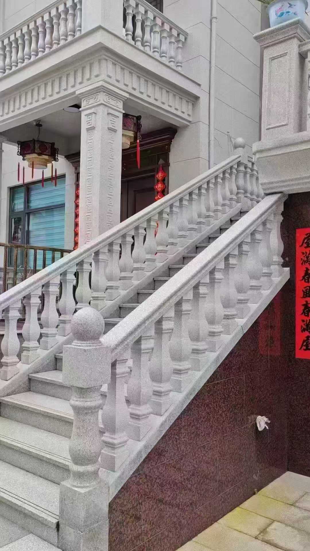 郑州 天然石材 阳台庭院护栏、栏杆