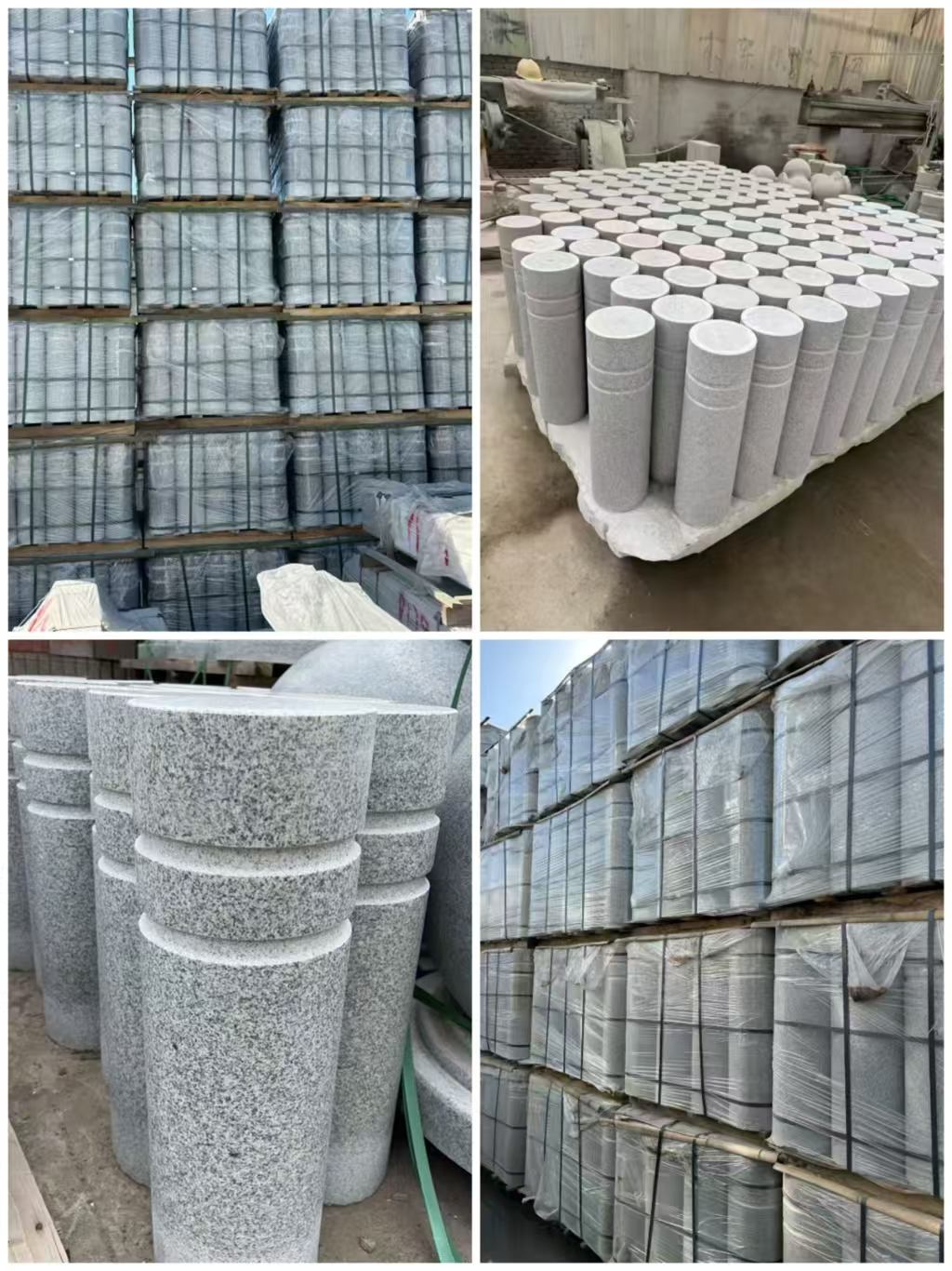 郑州 芝麻白花岗岩挡车柱、隔离柱多少钱