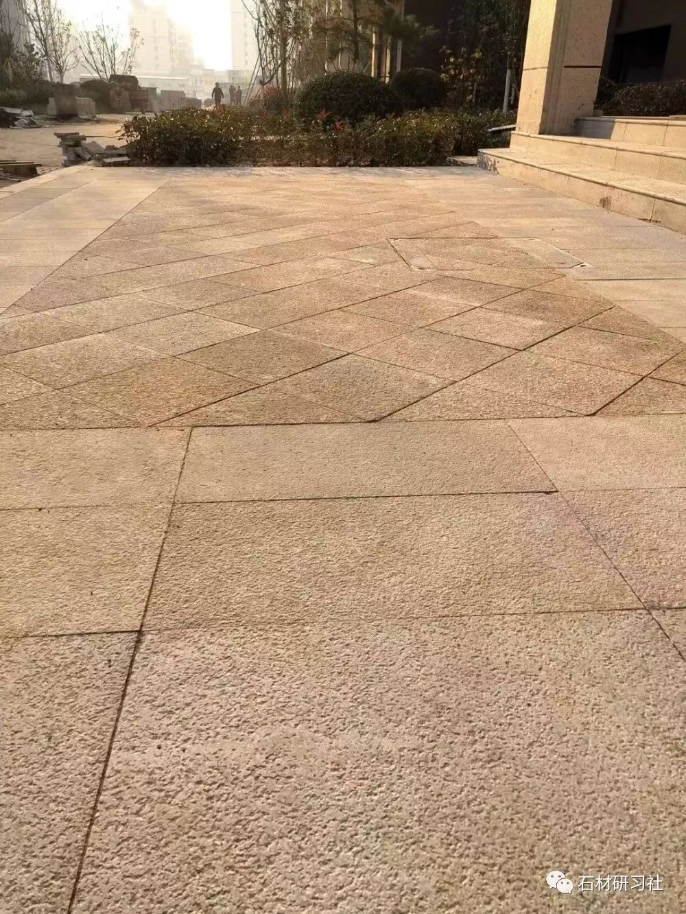 郑州黄金麻石材铺装